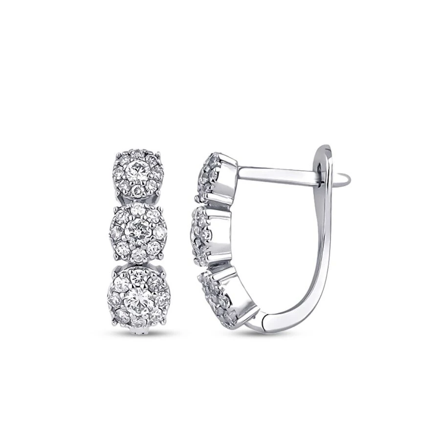 0.74 Carat Diamond Trend Earrings