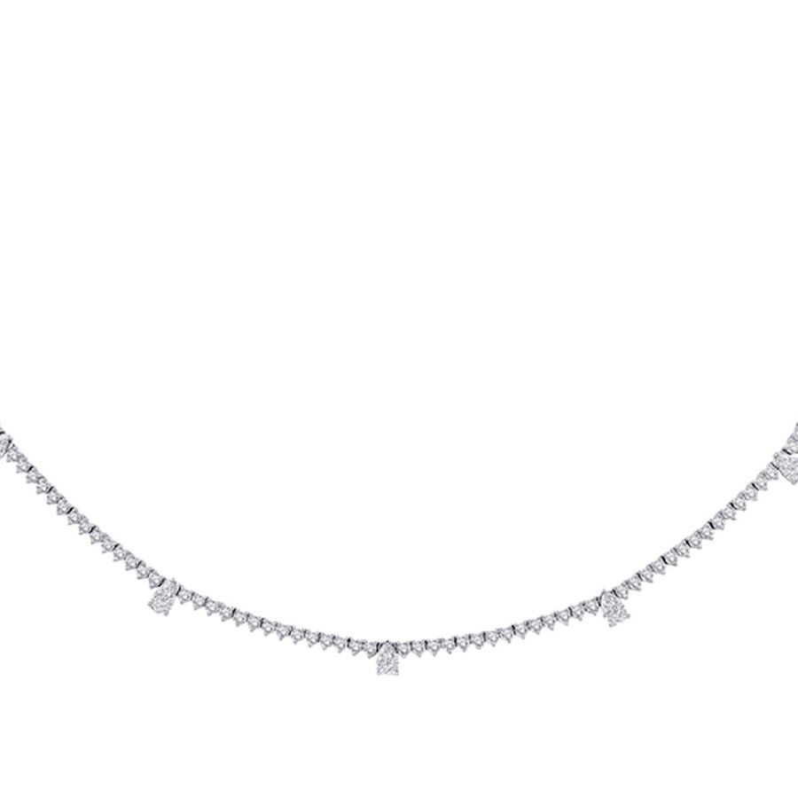 4,02 Karat Diamant Halskette