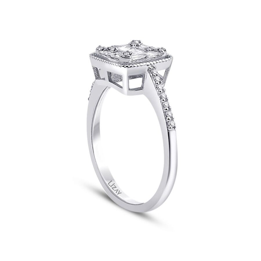 0.36 Carat Diamond Baguette Ring