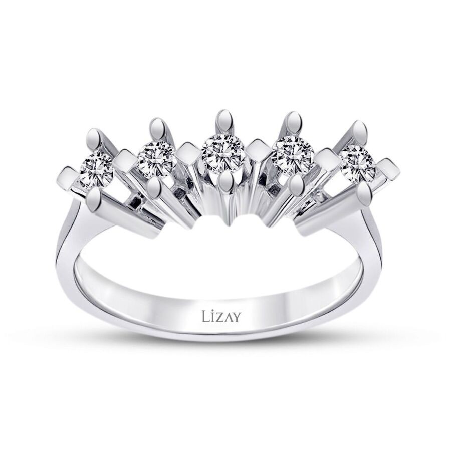 0,32 Karat Diamant Fünf-Stein Ring