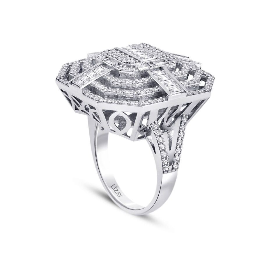 1.92 Carat Diamond Baguette Ring