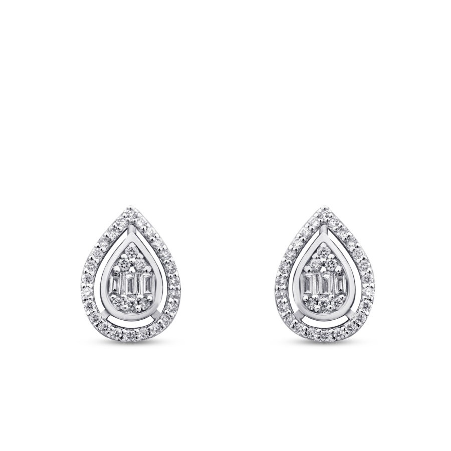 0.31 Carat Diamond Baguette Earrings