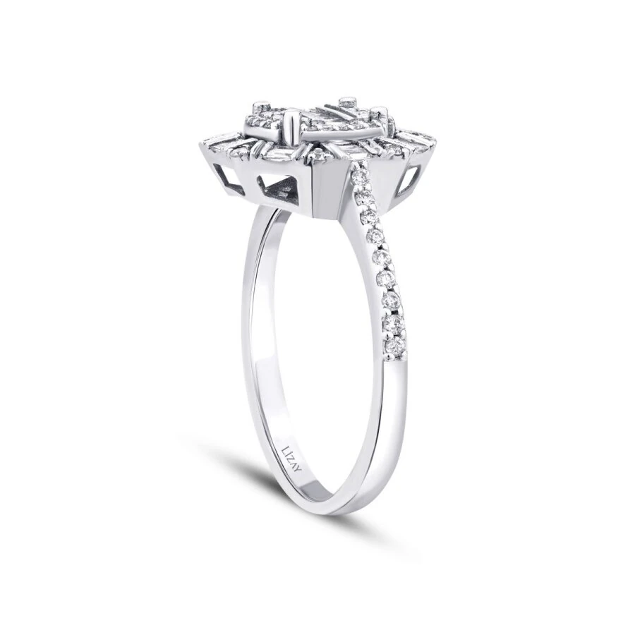 0.41 Carat Diamond Baguette Ring
