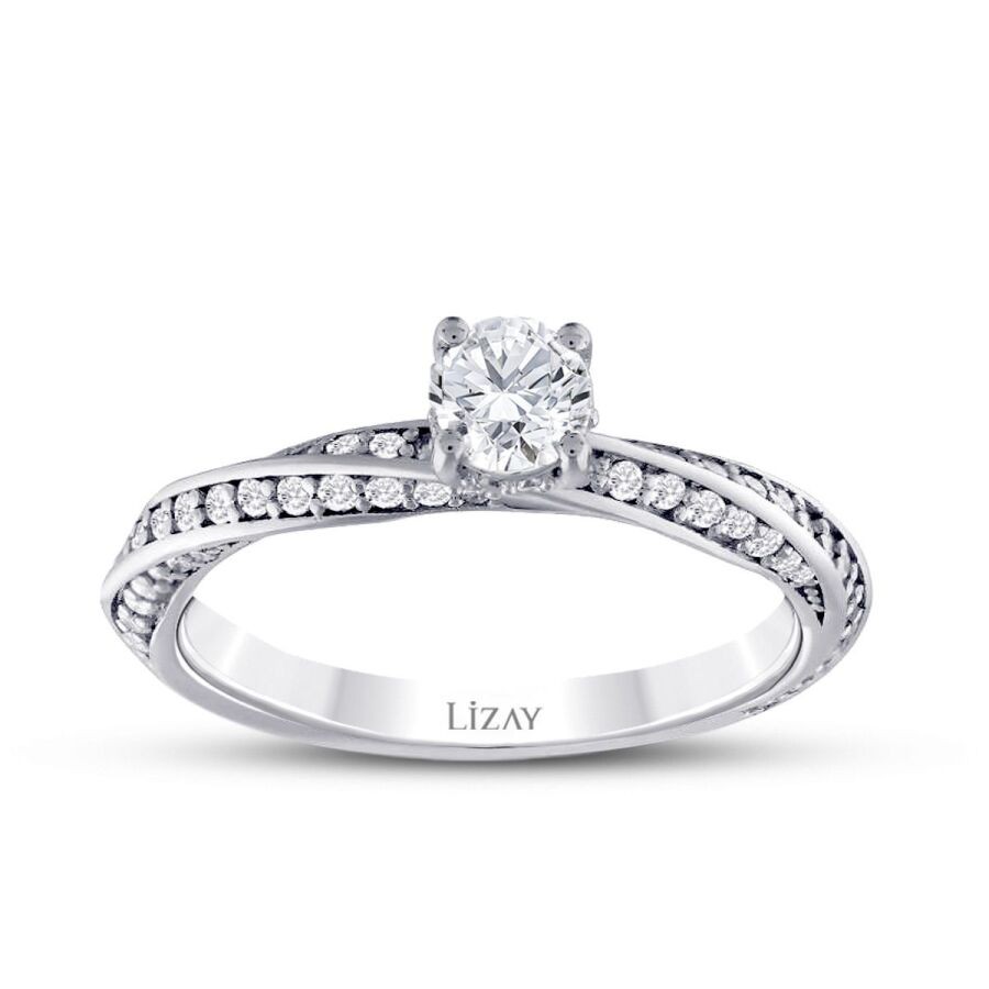 0.94 Carat Diamond Round Solitaire Engagement Ring