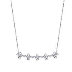 0.32 Carat Diamond Five-Stone Necklace