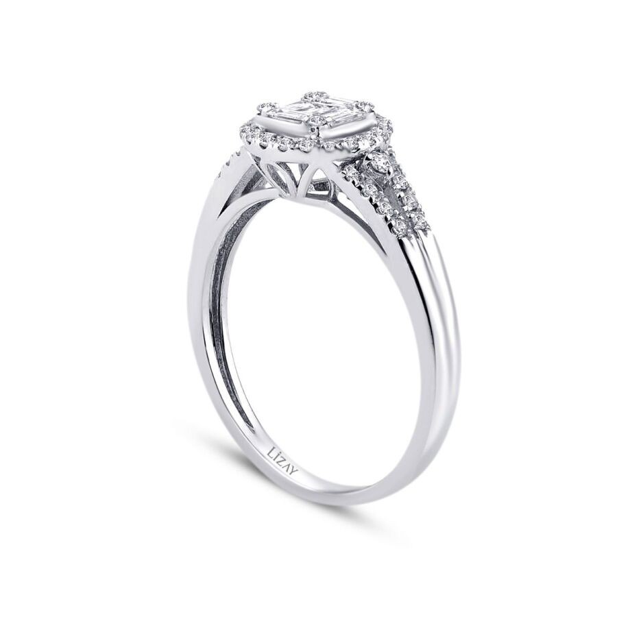 0.43 Carat Diamond Baguette Ring