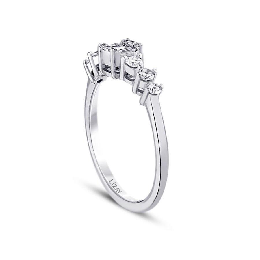 0.32 Carat Diamond Baguette Ring