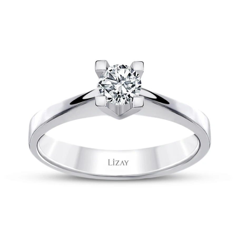 0.25 Carat Diamond Round Solitaire Engagement Ring
