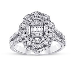 0,92 Karat Diamant Baguette Ring