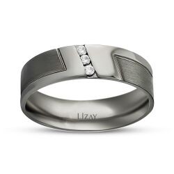 Black Gold Wedding Band