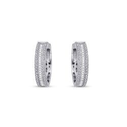 1.16 Carat Diamond Huggies Earrings