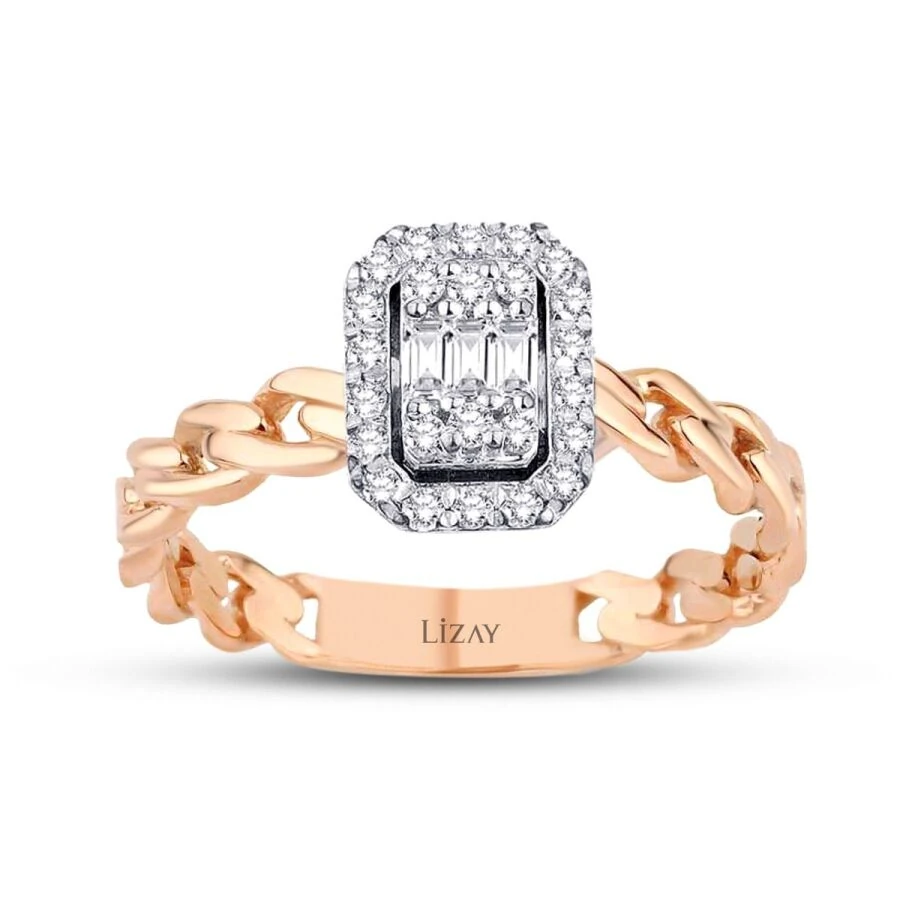 0.26 Carat Diamond Baguette Ring