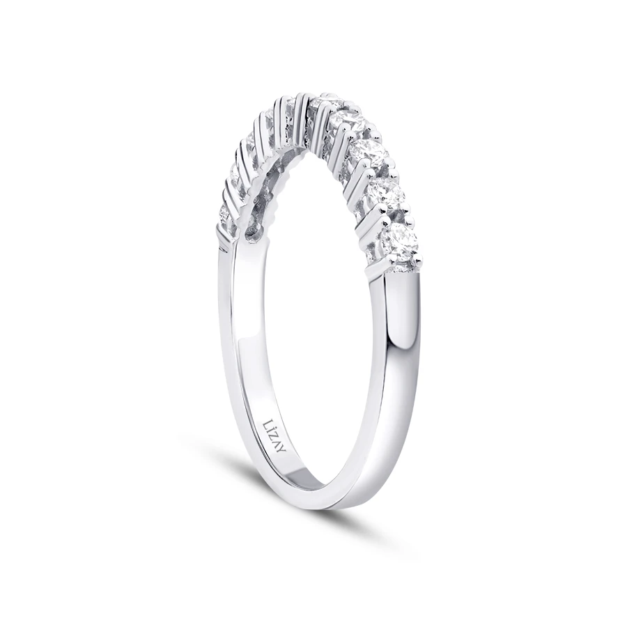 0.34 Carat Diamond Half-Eternity Ring