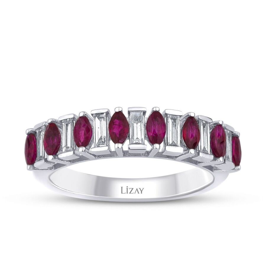 1.06 Carat Diamond Ruby Ring