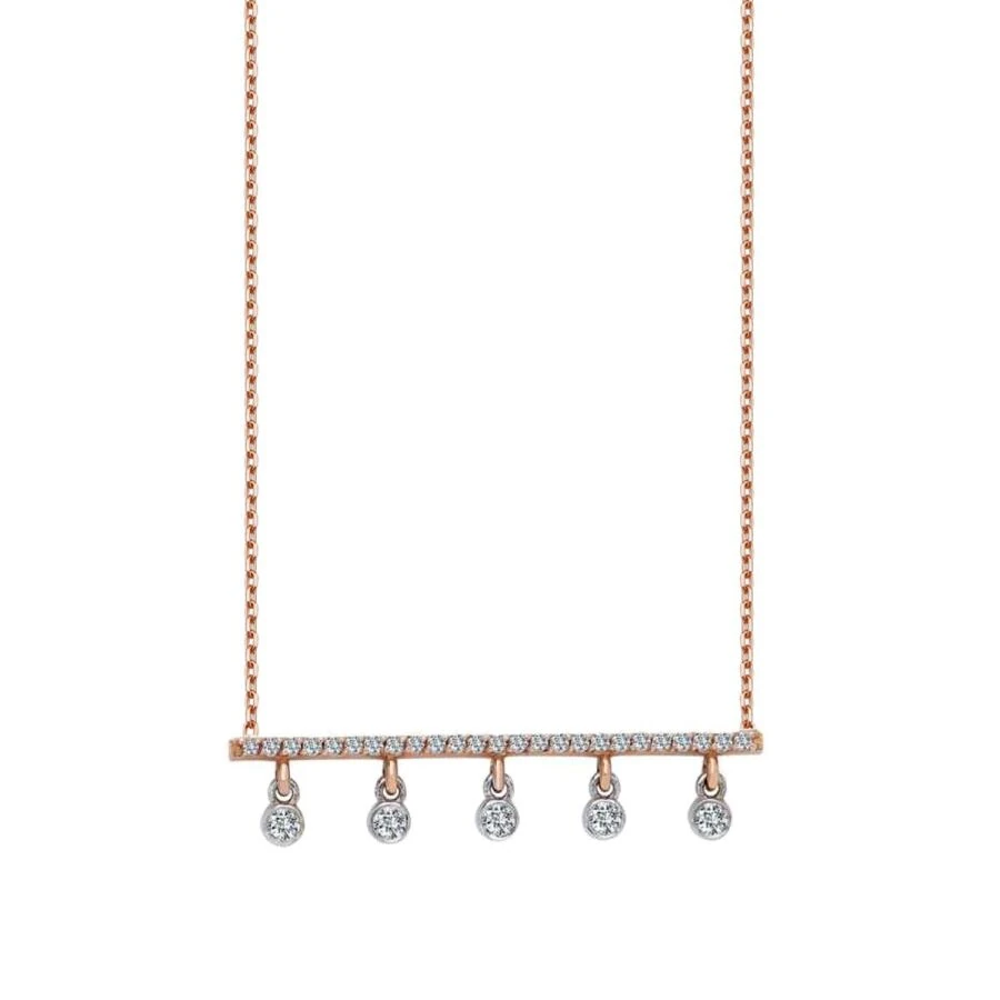 0.22 Carat Diamond Five-Stone Necklace