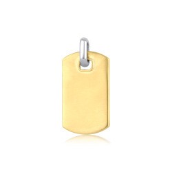 Goldene Herren Platten Anhänger