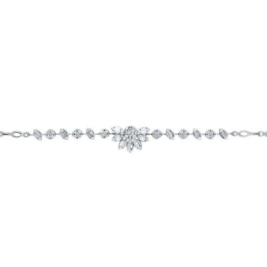 0.91 Carat Diamond Baguette Bracelet