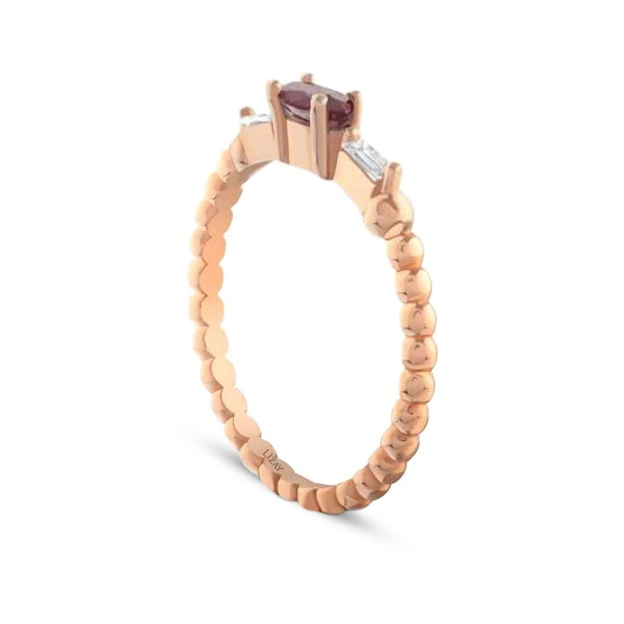 0.17 ct. Diamant Rubin Ring