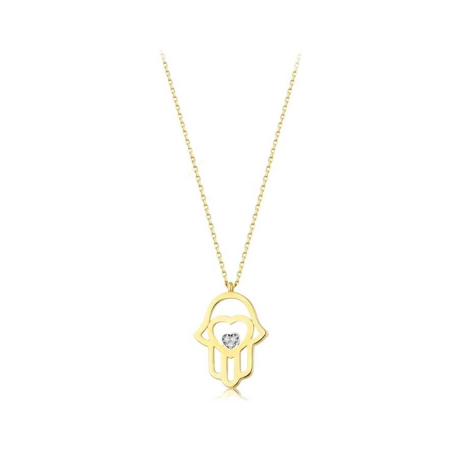 Gold Hamsa Necklace