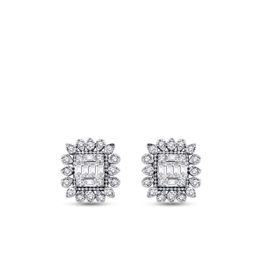 0.23 ct. Diamant Baguette Ohrringe