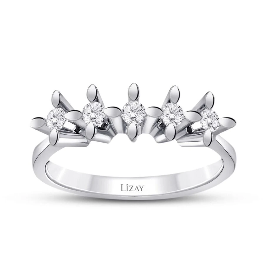 0.41 ct. Diamant Fünf-Stein Ring