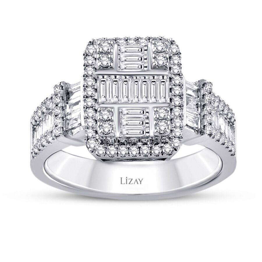 1.06 Carat Diamond Baguette Ring
