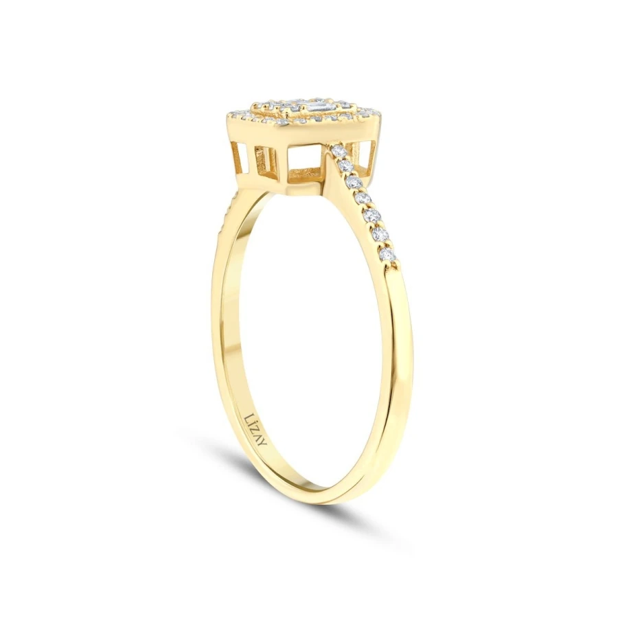 0.21 Carat Diamond Baguette Ring
