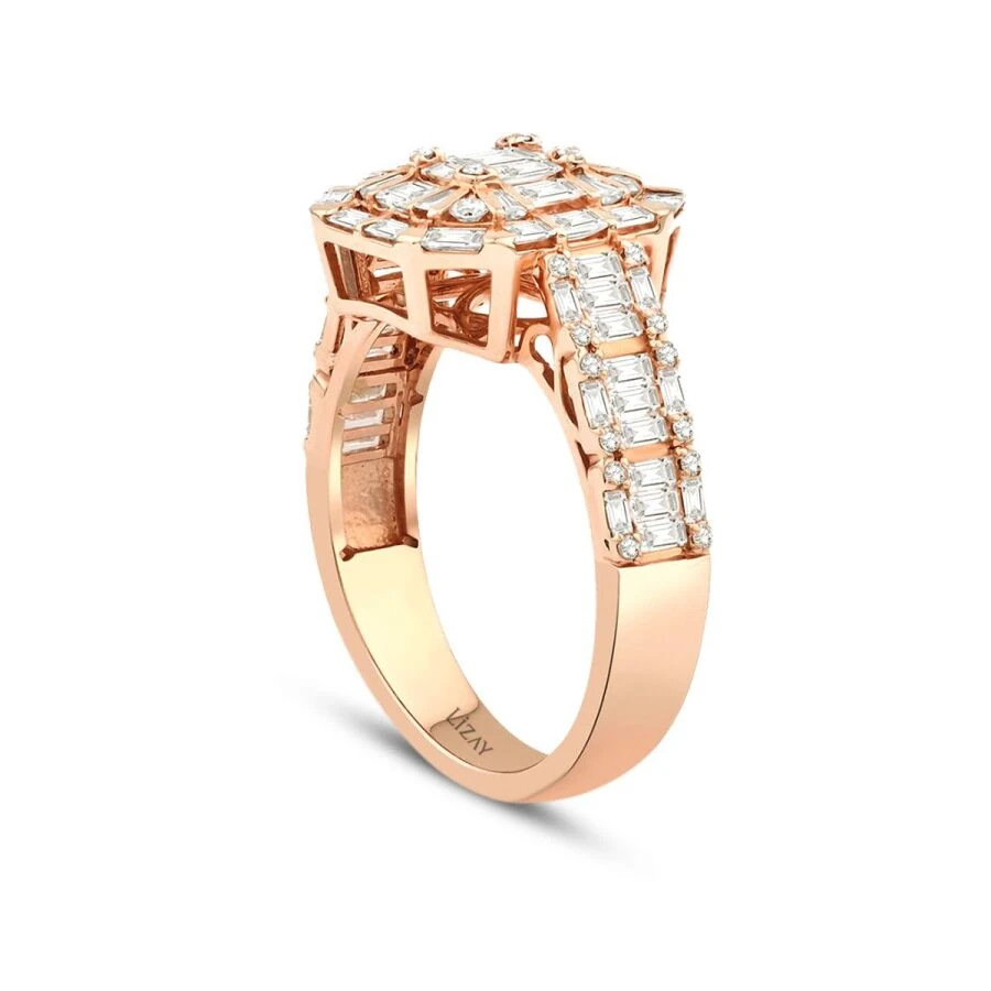 1.39 Carat Diamond Baguette Ring