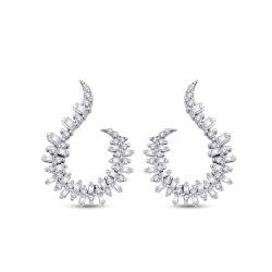 0,88 Karat Diamant Baguette Ohrringe