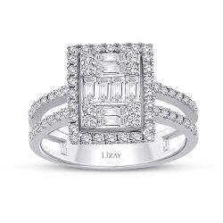 0.94 Carat Diamond Baguette Ring
