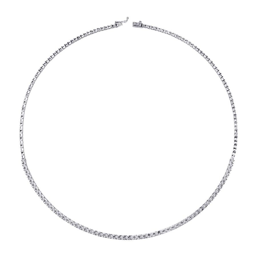 2.45 Carat Diamond Tennis Necklace