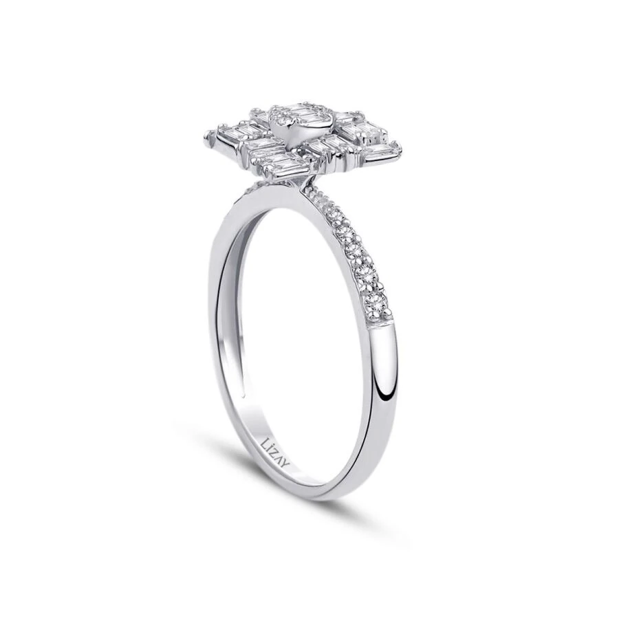0.47 ct. Diamant Baguette Ring
