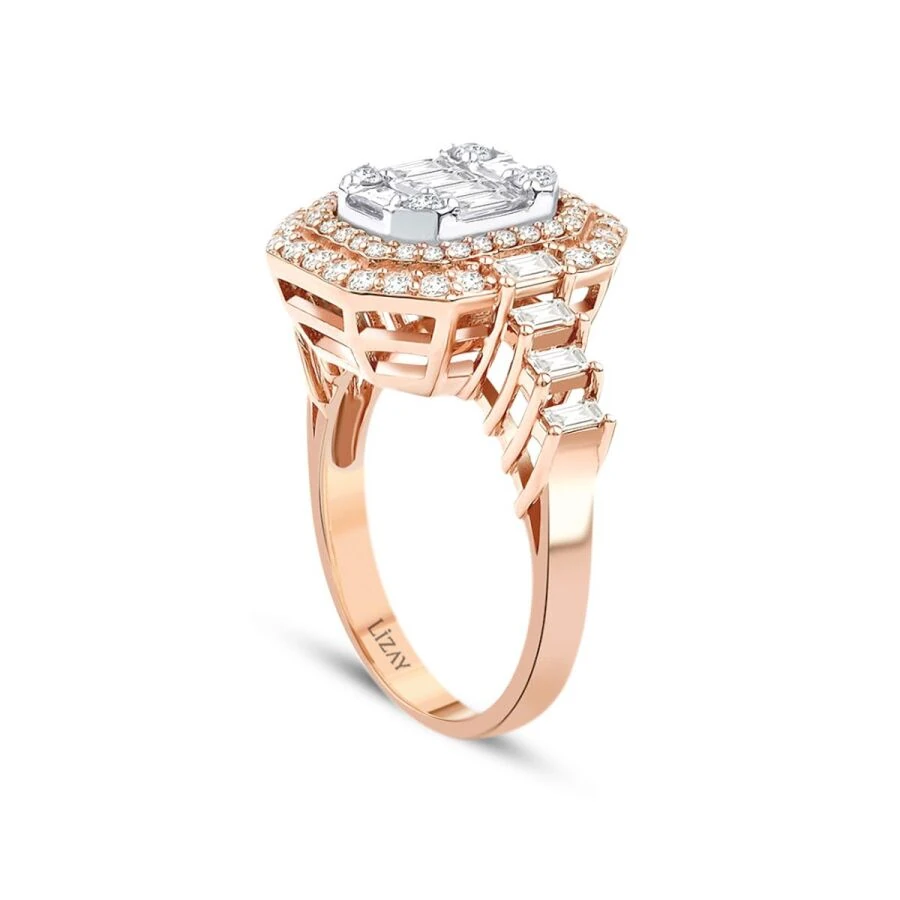 1.33 Carat Diamond Baguette Ring