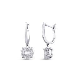 0,47 Karat Diamant Baguette Ohrringe