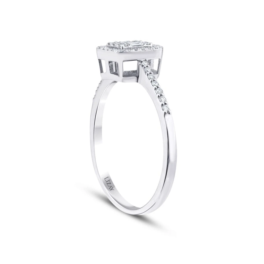 0.21 Carat Diamond Baguette Ring