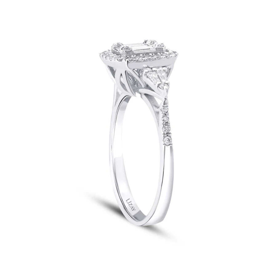 0.43 Carat Diamond Baguette Ring