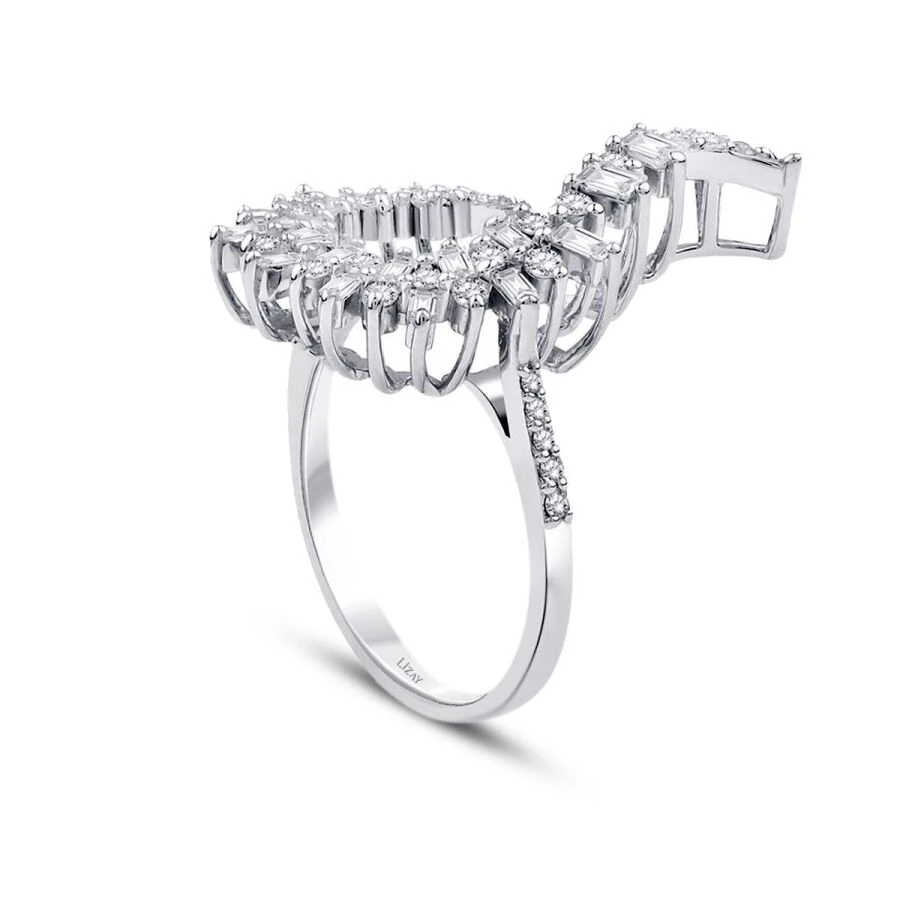 0.68 Carat Diamond Baguette Ring