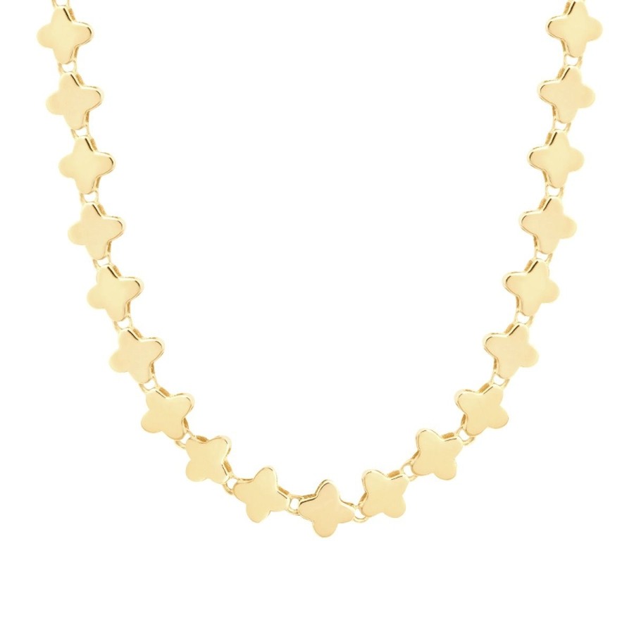 Gold Clover Chain Necklace