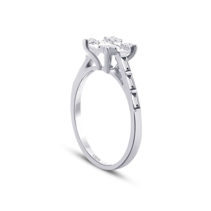 0.55 Carat Diamond Baguette Ring