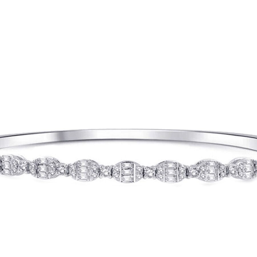 1,11 Karat Diamant Baguette Armreif