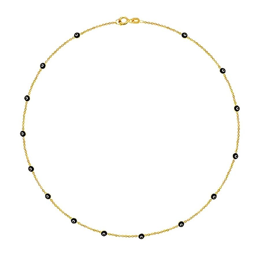 Gold Evil Eye Chain Necklace