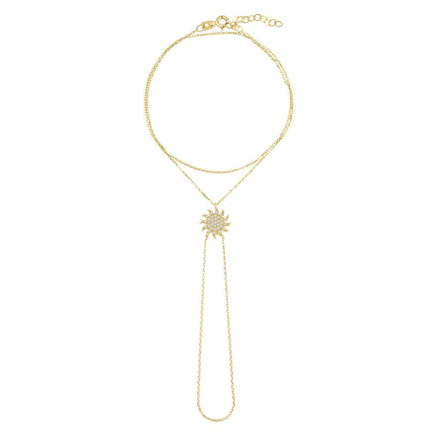 Gold Sun Shahmaran Bracelet