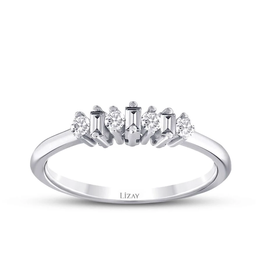 0.23 Carat Diamond Minimal Baguette Ring