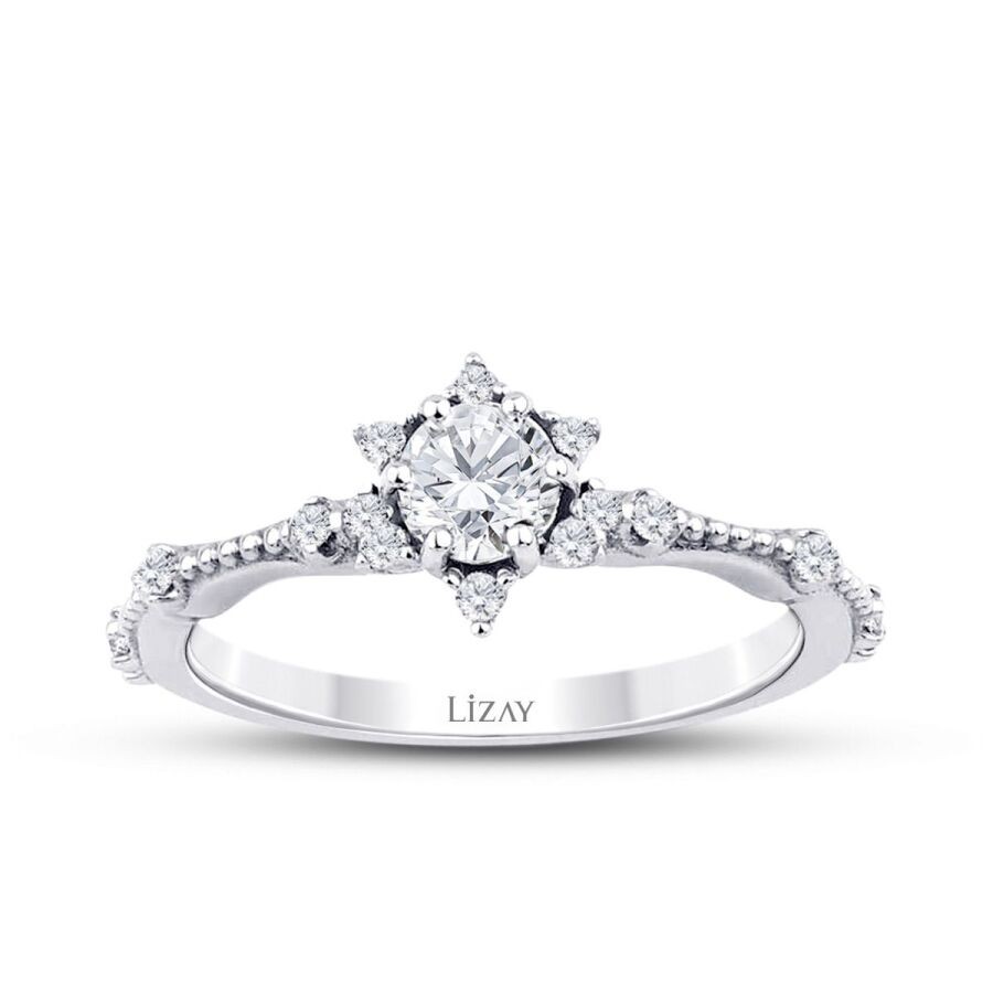 0.51 Carat Diamond Round Solitaire Engagement Ring