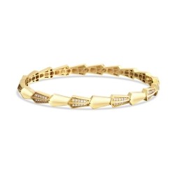 Gold Stone Trend Bangle