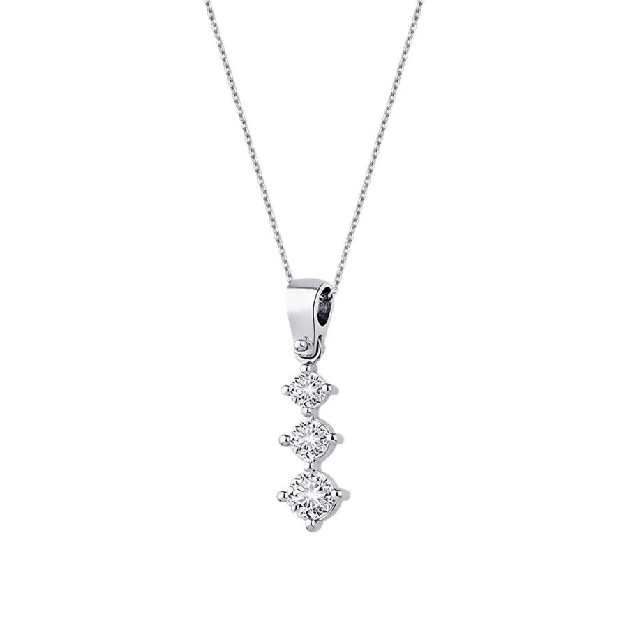 0.40 Carat Diamond Tria Necklace