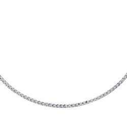 2,45 Karat Diamant Tennis Halskette