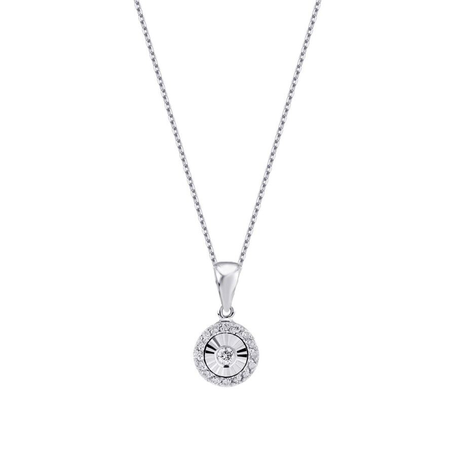 0.08 Carat Diamond-Effect Necklace