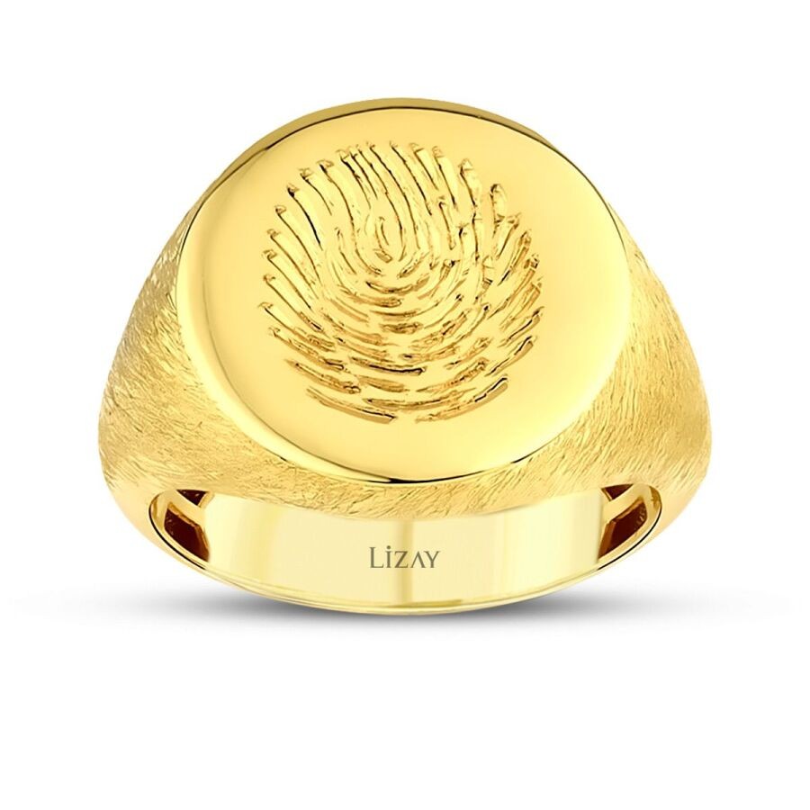 Gold Fingerprint Ring