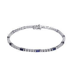 3,15 Karat Diamant Saphir Armband